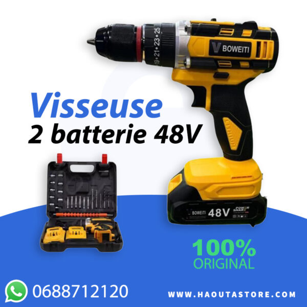 Visseuse électrique sans fil + 2 batterie 48V