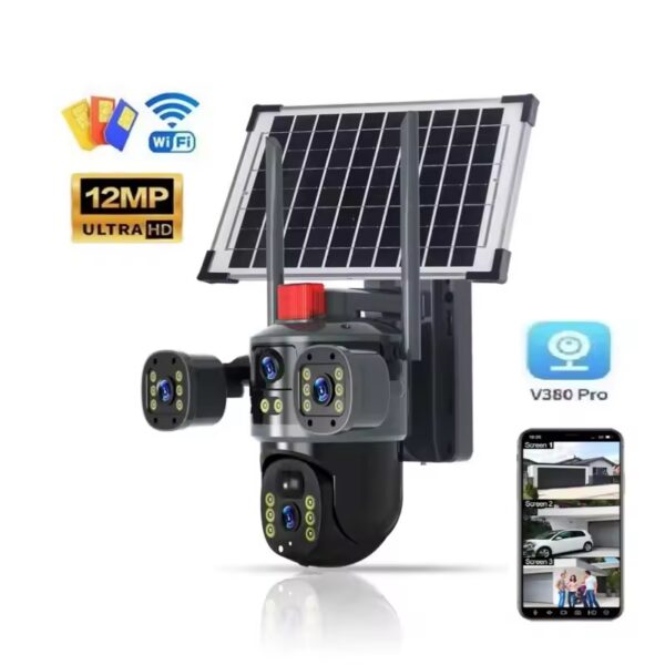camera solaire 4 lens 4G