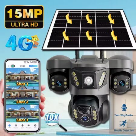 camera solaire 3 lens 4G