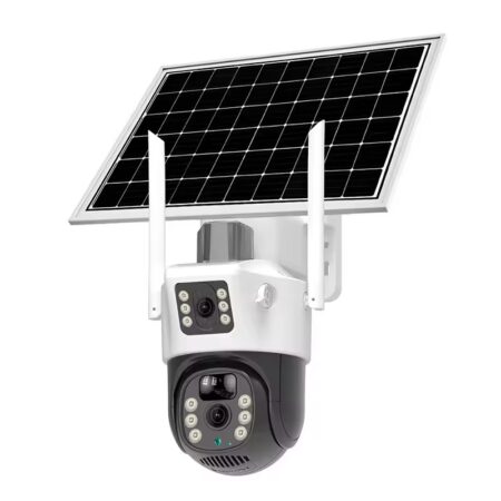 camera solaire 2 lens wifi