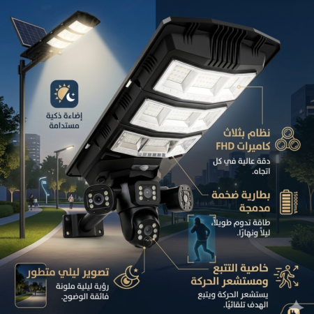 كاميرا بروجيكتور بالطاقة الشمسية في جهاز واحد